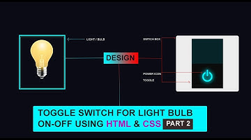 Toggle Switch For Light Bulb On Off Using Html & CSS | Part 2