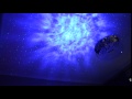 Blue Cloud with Green laser