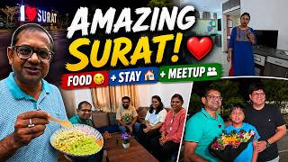 SURAT VLOG β€οΈ | AMAZING AIRBNB + FOOD π + YOUTUBE FAMILY MEETUP
