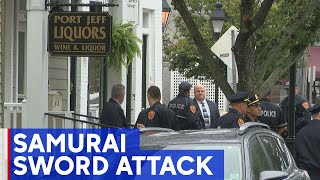 Samurai sword-wielding man killed by liquor store owner, police say