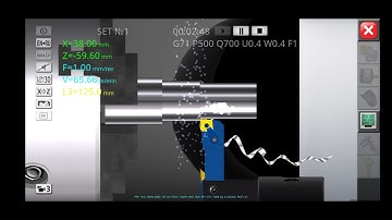 CNC Simulator || Program CNC Fanuc Bubut Bertingkat
