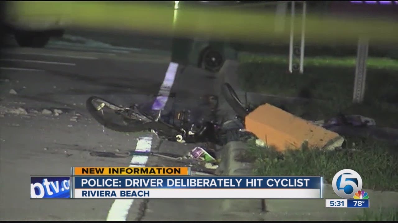 Police: Driver deliberated hit cyclist - YouTube