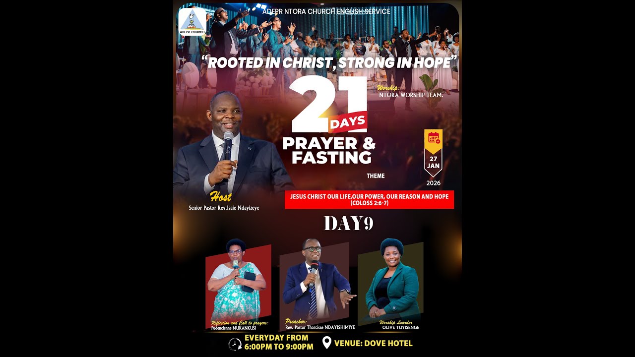 9/21 DaysPrayer| Ijambo rya Kristo ribe muri mwe rigwiriye rifite ubwenge bwose| Rev. NDAYISHIMIYE T