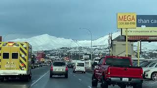 Driving in Downtown Wenatchee, Washington