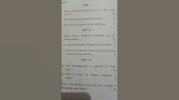 Msc physics 3rd sem question paper 2024 Condensed matter physics#trending #exam#shorts