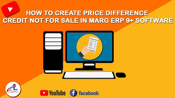How To Create Price Difference Credit Not For Sale In Marg ERP 9+ Software | #adltechno