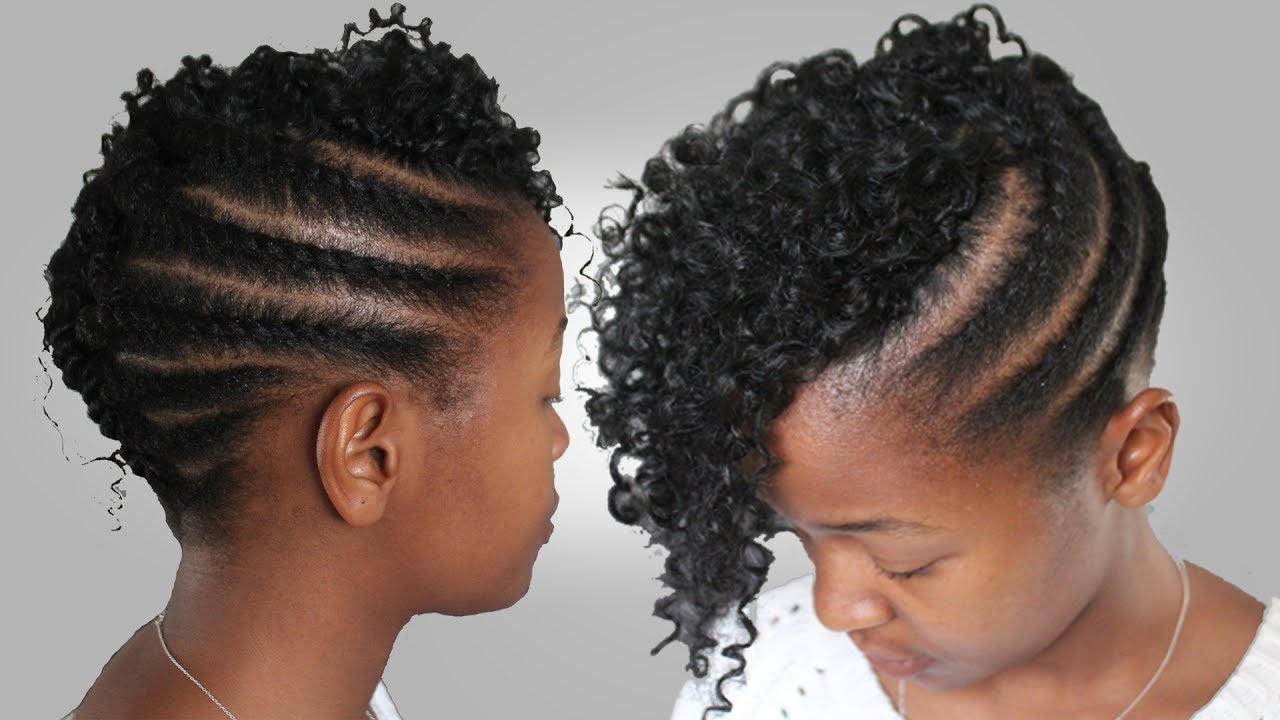 Natural Braided Hairstyles Youtube