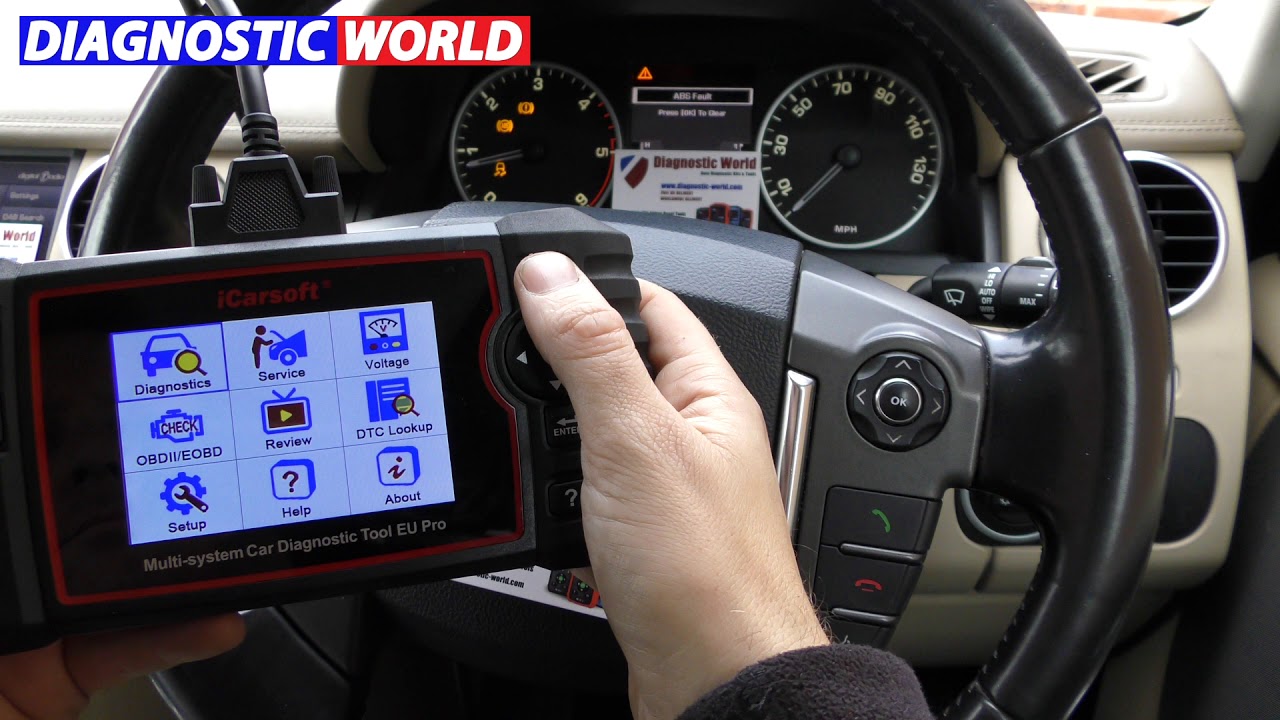 iCarsoft EU Pro ABS Traction Sensor Fault Diagnose Reset 3 Amigo's ...