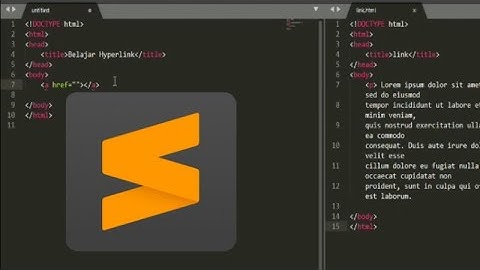 Cara menghyperlink kan dokumen di web dengan menggunakan sublime text 3