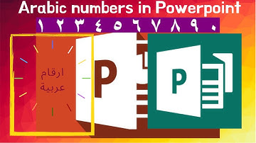 How to write Arabic numbers in PowerPoint