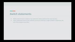 Python Video 8 Streams & Conditionals