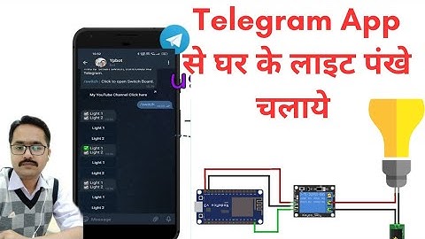 Home  Automation by Telegram Bot using NodeMCU -ESP8266 and Relay Module