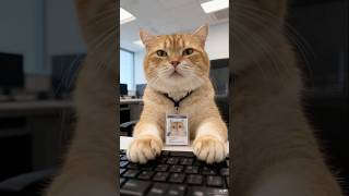 My Cat Work Online. #cat #funnycats #workingcat