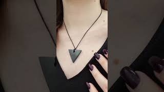 Оберег из шунгита "Мужской треугольник" и "Женский треугольник" / Shungite necklace