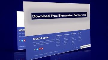 Free Elementor Footer Template Design 12 by Mudassar Chaudhry