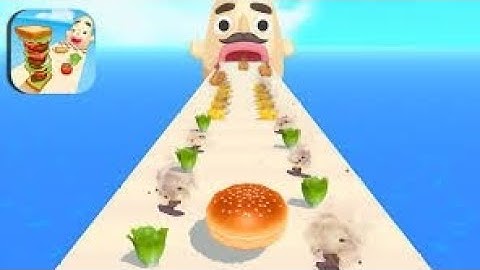 Sandwich 🍔 run new tiktok Android iOS trailer walkthrough satisfying gameplay. #sandwichrunner