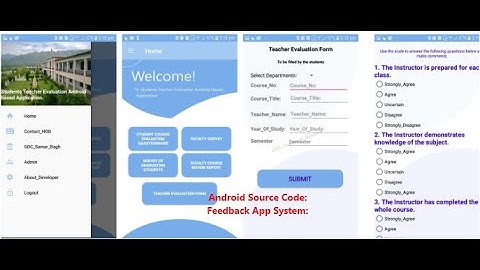 Feedback App System Android Based App Part 1 Design