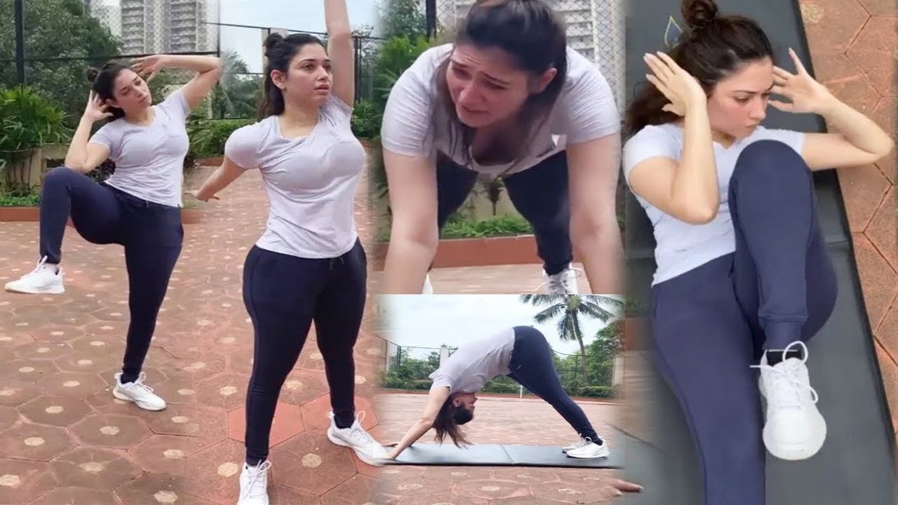 Super फिट रहने के लिए Tamanna Bhatia ने Workout करते हुए करवाया फोटोशूट,  वायरल हुआ वीडियो - YouTube