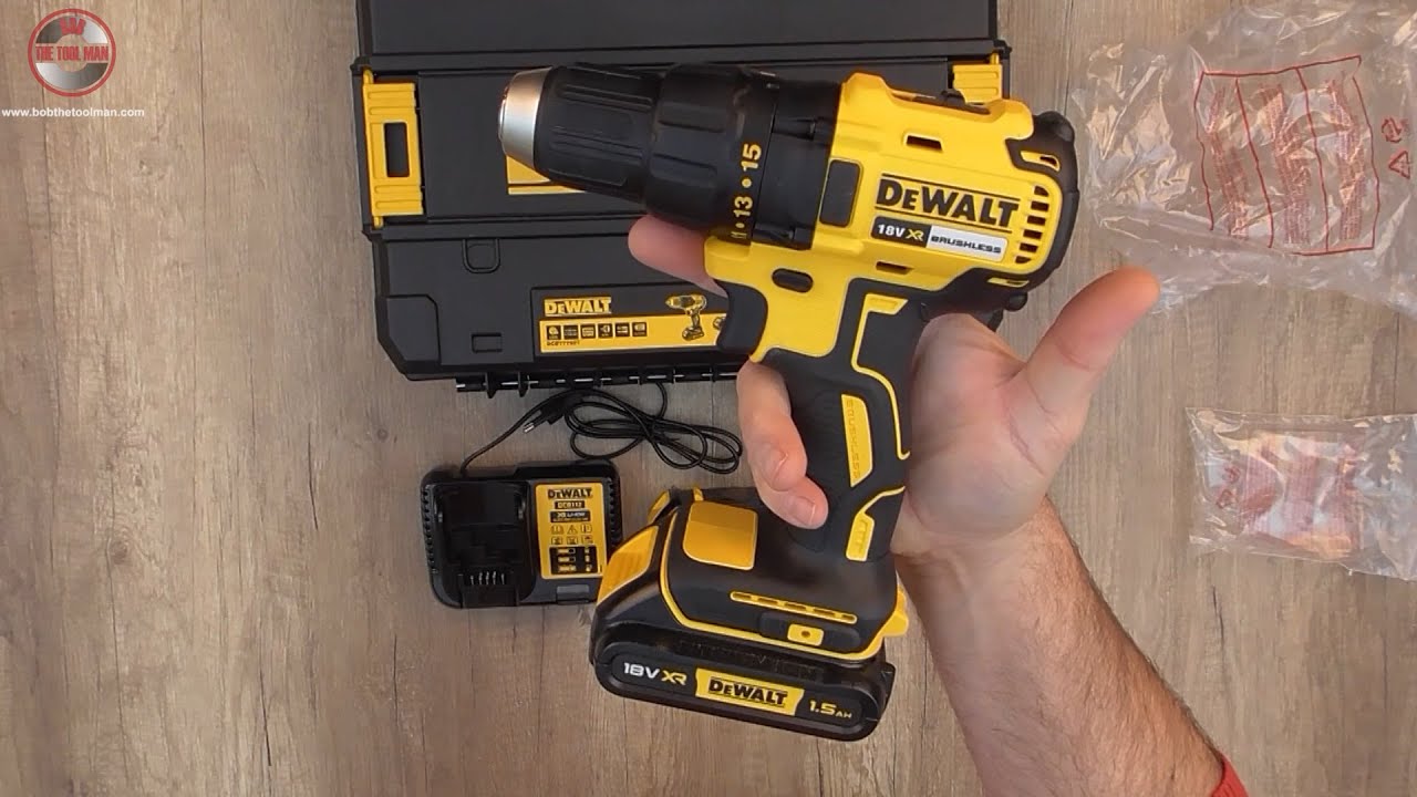 Unboxing DCD777S2T 18V XR Brushless Compact Drill Driver - 2 X 1.5Ah - Bob The Tool Man - YouTube