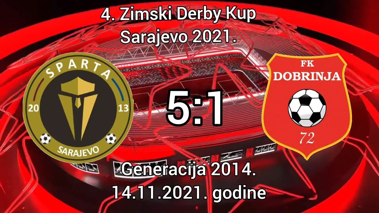 1/2 finala - ŠF Sparta - FK Dobrinja 5:1 (4. Zimski Derby Kup 2021.) - Generacija 2014.
