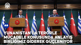 Cumhurbaşkanı Erdoğan ve Yunanistan Başbakanı Miçotakis ortak basın toplantısı düzenliyor