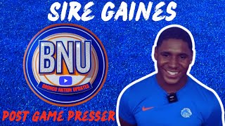 #BoiseState Broncos Sire Gaines Post Game Press Conference New Mexico Reaction