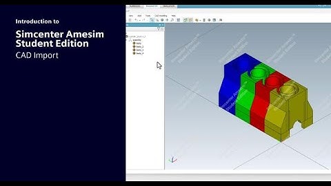 Simcenter Amesim Student Edition | How to use CAD Import #SimcenterStudentEdition