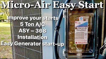 Micro-Air EasyStart ASY-368 5 Ton A/C Installation