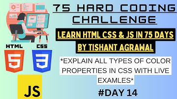 DAY 14 - 75 HARD CODING CHALLENGE. LEARN HTML, CSS AND JS BY TISHANT AGRAWAL.