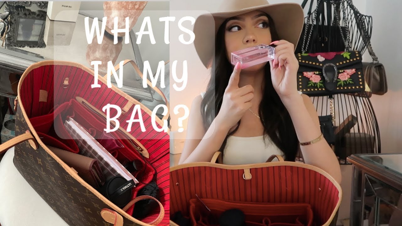 WHATS IN MY BAG? | Louis Vuitton NEVERFULL MM - YouTube