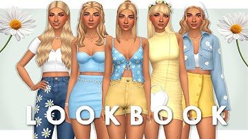 SUMMER CC LOOKBOOK 🌻 | Sims 4 Create A Sim + FULL CC LIST