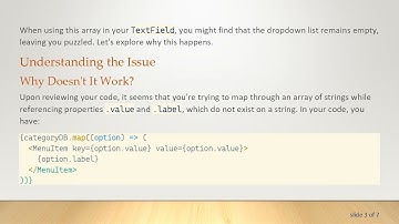 How to Fix Dropdown Items Not Showing in Material-UI