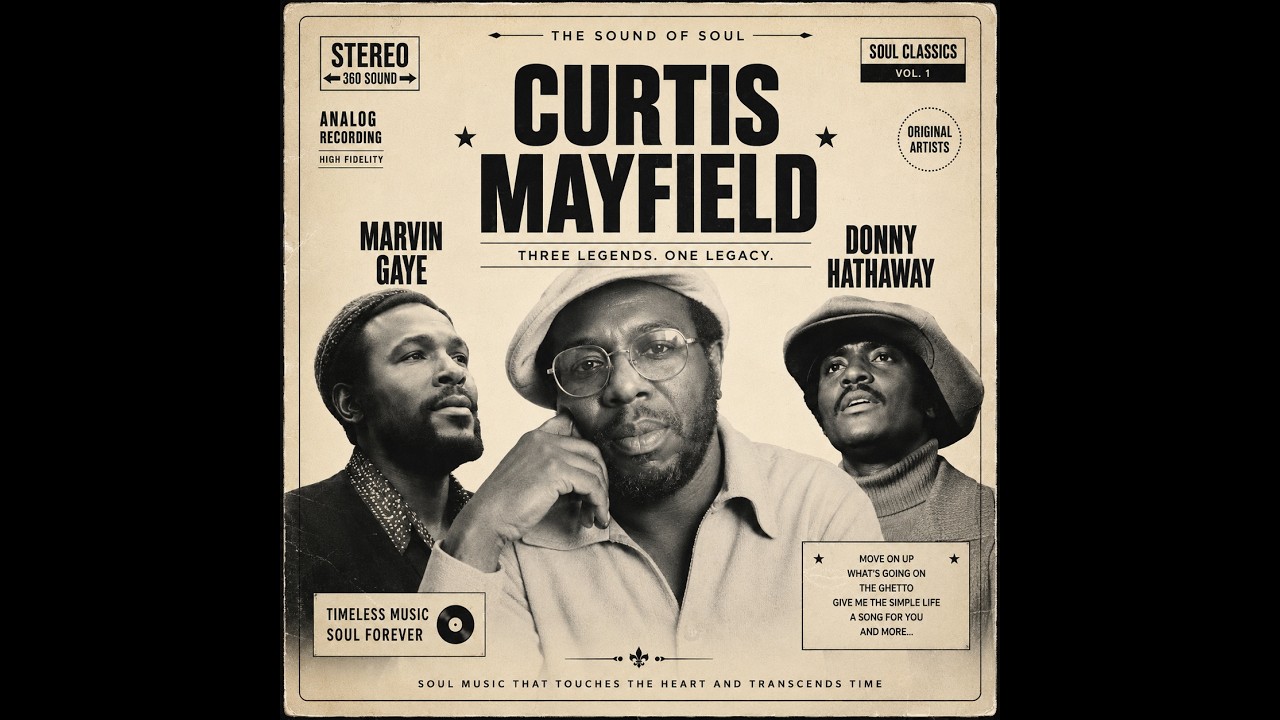 【sho】DONNY HATHAWAY + MARVIN GAYE Curtis Mayfield • Marvin Gaye • Donny Hathaway (1972) — Soul