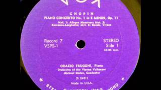 Chopin: Piano Concerto no. 1 (Orazio Frugoni / Michael Gielen - 1959)