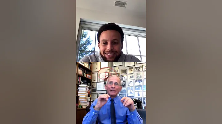 Steph Curry speaks with Dr. Fauci of the White House COVID-19 Task Force