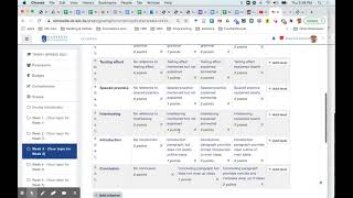 Moodle Advanced Grading: Rubrics