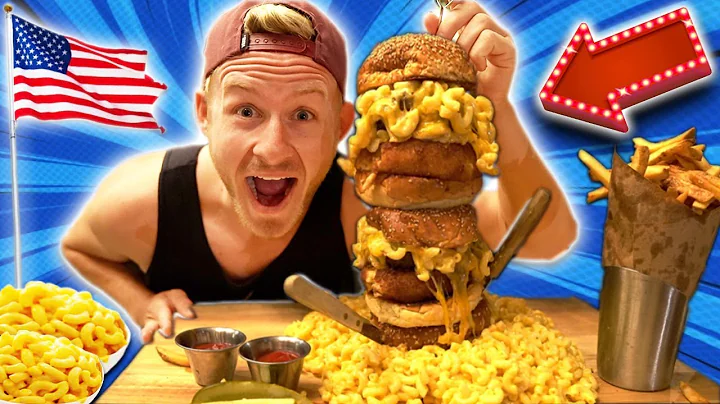 I ATE THE BIGGEST MAC N' CHEESE BURGER IN AMERICA!...