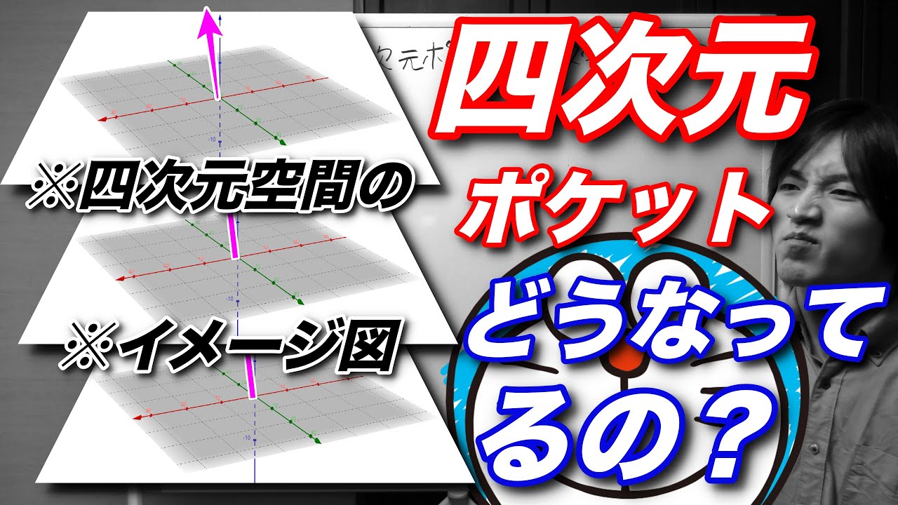 四次元ポケットの原理を解説 四次元空間とは ドラえもん Youtube