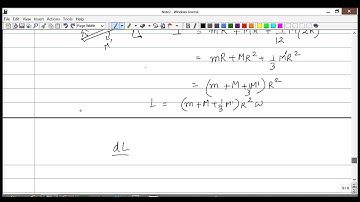 Angular Momentum - 10 - Application of L for a rigid body