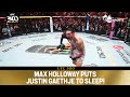 Max Holloway just put Justin Gaethje OUT COLD in the very last second of the final round 🤯 #UFC300 image