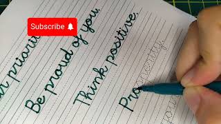 Inspiring Quotes in Cursive Writing Motivational