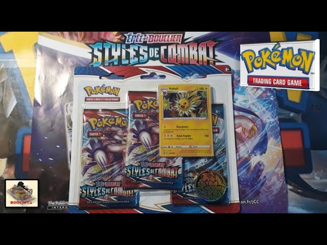 Pokémon - Tripack de 3 boosters EB05 Styles de Combat : Voltali