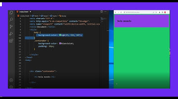 como poner un COLOR de FONDO en html con CSS 🚀