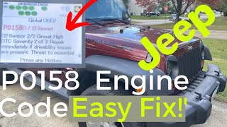 2008 Jeep wrangler P0158 Engine code. How to fix!! - YouTube