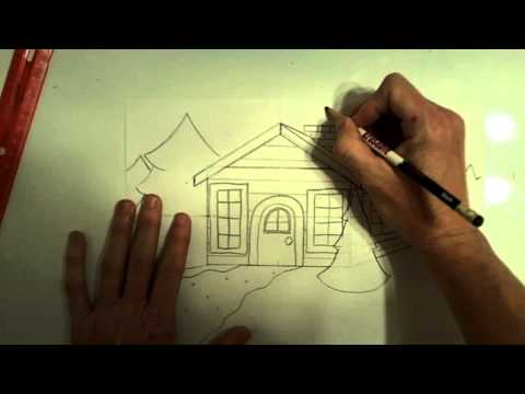 Part 3 How To Draw A Cabin In The Woods Decorated For The Youtube