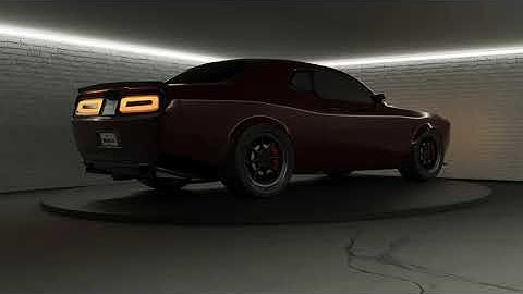 3D Model Dodge Challenger SRT Hellcat Made in Blender