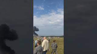 Разбился самолет на празднике в честь 70-ти летия запуска Ан-2 на аэродроме Черное Балашиха 02.09.17