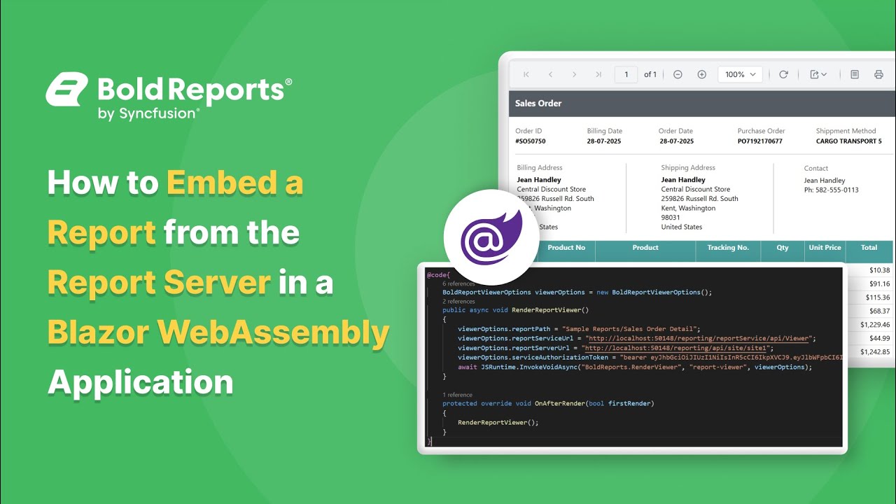 How to Embed a Report from the Report Server in a Blazor WebAssembly ...