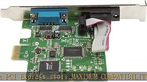 StarTech.com 2-Port PCI Express Serial Card with 16C1050 UART - RS232 Low Profile Serial Card - PCI