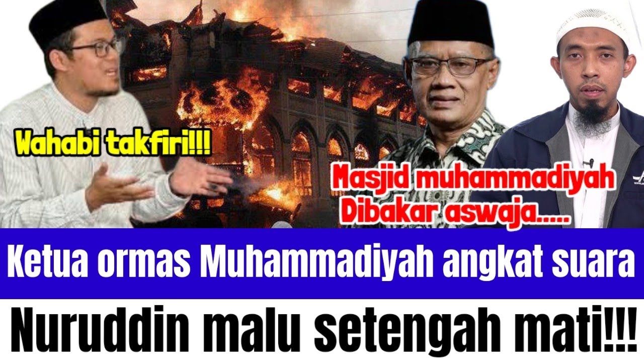 Pimpinan ormas Muhammadiyah langsung permalukan Nuruddin gegara fitnah salafi!!!
